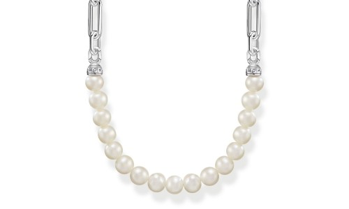 Thomas Sabo pearl necklace with a sterling silver chain