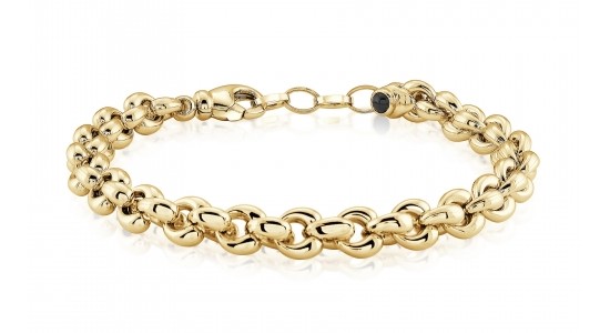 A chunky yellow gold chain bracelet from Miss Mimi