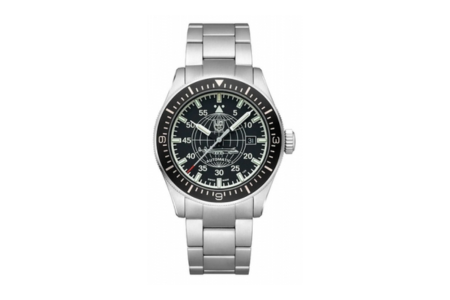 A stainless steel Luminox watch with a unique dial, available at Damiani Jewellers.