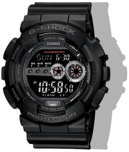 G Shock Super Illuminator Men s Watch GD100 1B