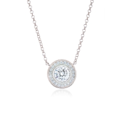 Miss Mimi Heritage Circle Silver Necklace 04-021789-01