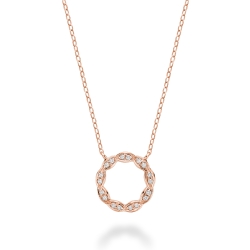 RNB Fancy Circle Diamond Necklace 09-04TK05R