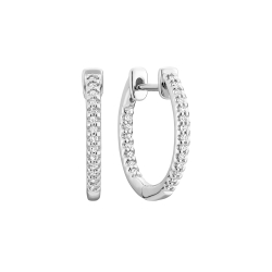 RNB Inside-Out Pave Diamond Hoop Earrings 13-040014