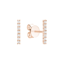 RNB Diamond Bar Stud Earrings 13-04BAR10R