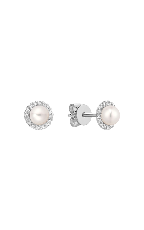 RNB Diamond & Pearl Stud Earrings 13-04PL10