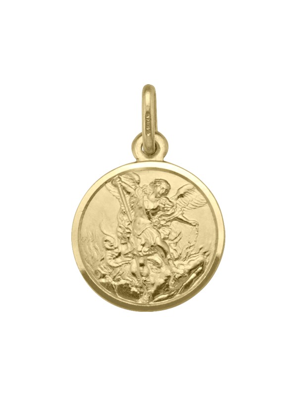 White gold sale saint michael pendant