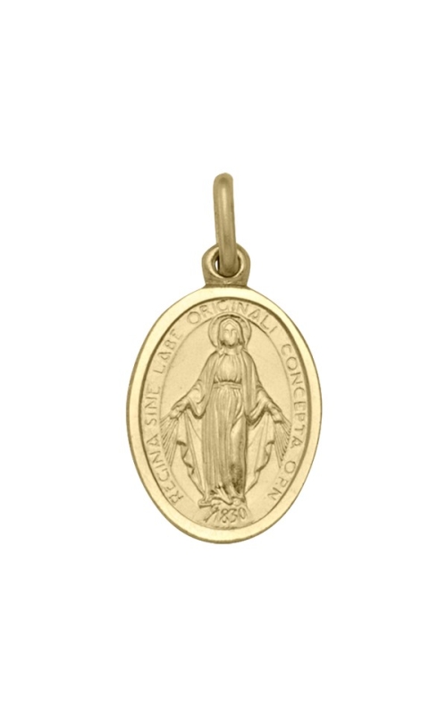 Tecimer 14 Karat Yellow Gold Madonna Pendant N1825-14Y