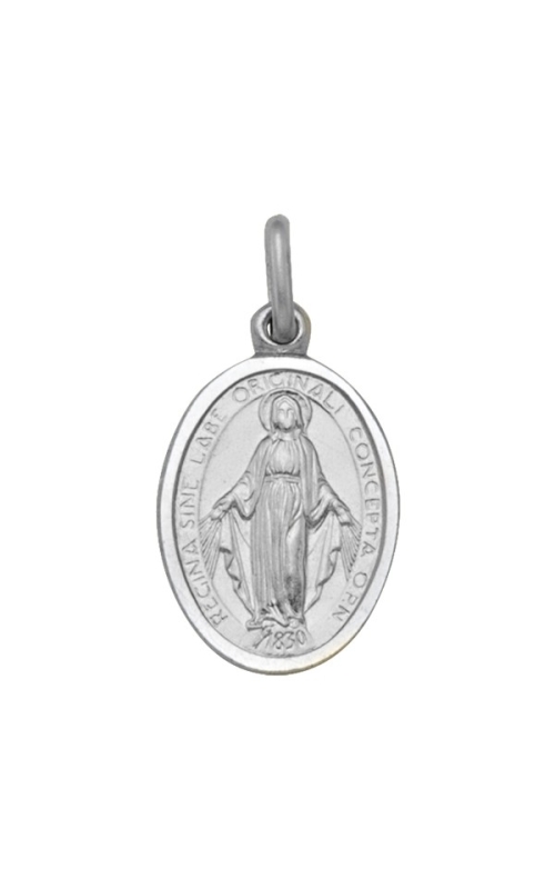 Tecimer 14 Karat White Gold Madonna Pendant N1825W-14W