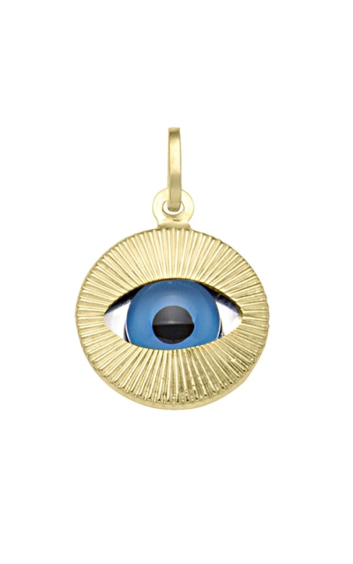 Tecimer 18 Karat Yellow Gold Evil Eye Pendant N6720-18Y