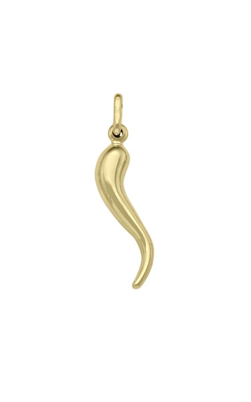 Tecimer 18 Karat Yellow Gold Horn Pendant N6729-18Y